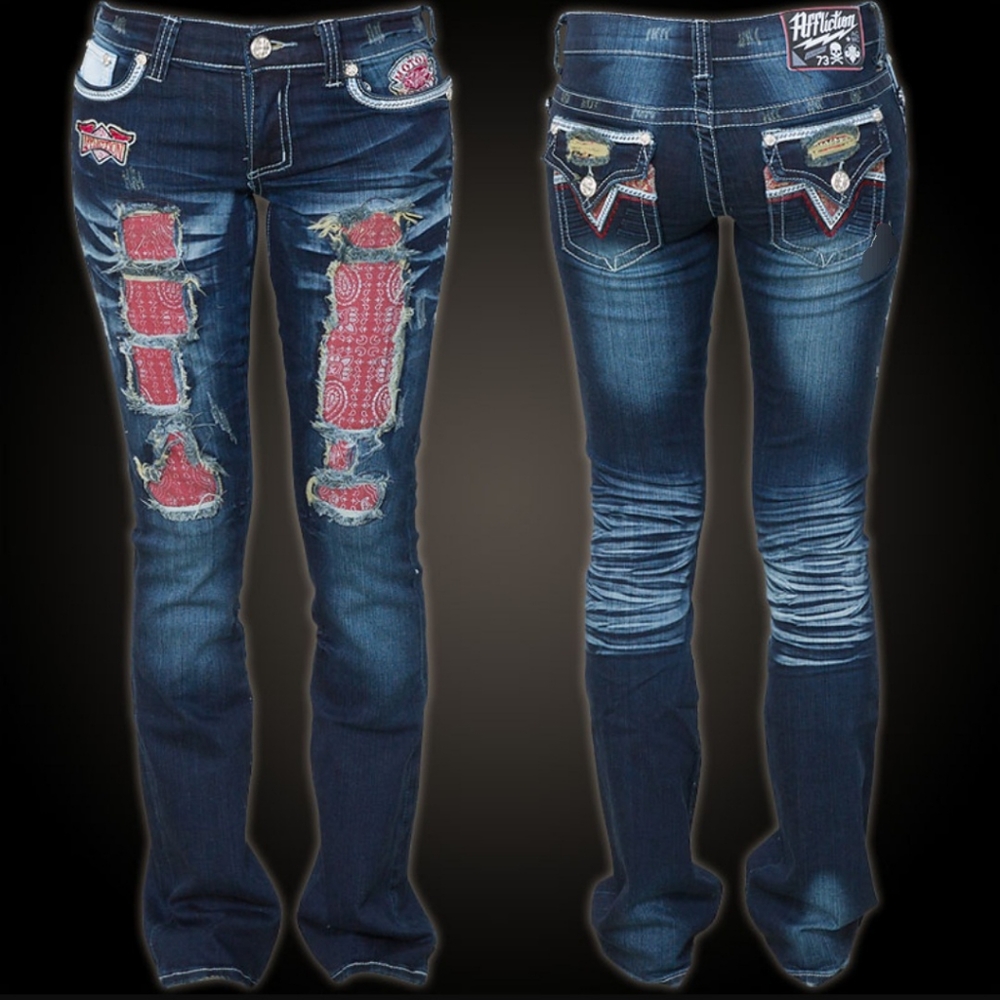 NWT Affliction Woman Jeans Jade Drifter Jean